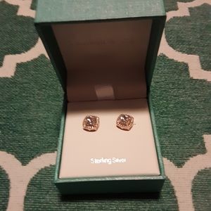 Rose Gold Tone Sterling Silver earrings